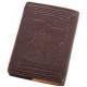 Кожаная обложка для паспорта (коричневый) тиснение "ПАСПОРТ УКРАЇНА"