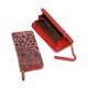 Удобное женское портмоне из натуральной кожи Podium B-51641-red