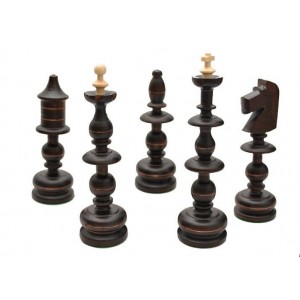 Деревянные шахматы 3120 Old Polish, коричневые