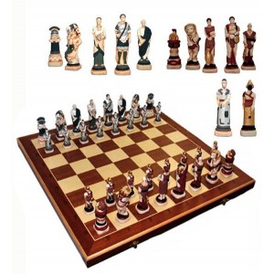 Деревянные шахматы 3156 Spartacus, коричневые