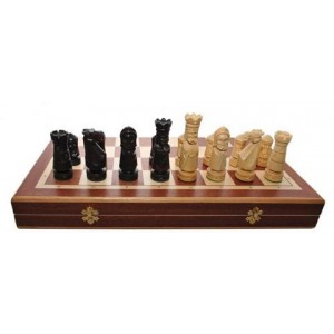 Деревянные шахматы 310605 Large Castle Intarsia, коричневые
