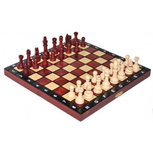 Деревянные шахматы 3154 School, махагон