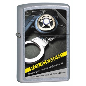 Бензиновая зажигалка Zippo 28279 Police Badge Handcuff
