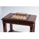 Элитные шахматы + нарды. Стол трансформер (массив венге, шпон калифорнийский орех)