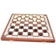 Шахматы + нарды + шашки 64 поля, коричневые