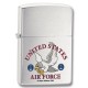 Бензиновая зажигалка 24529 ZIPPO US Air Force Falcon Brushed Chrome
