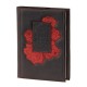 Блокнот (ежедневник), кожаная обложка с художественной вставкой