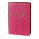 Обложка для паспорта  (розовый) тиснение золотом "ПАСПОРТ"