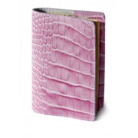 Обложка на паспорт кожа (розовый)