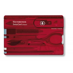 0.7100.T Набор кредитка Victorinox Swiss Card Rubi, красный