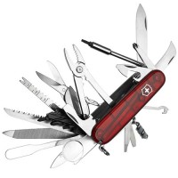 Карманный нож Victorinox Swiss Champ XLT 1.6795.XLT прозрачный красный